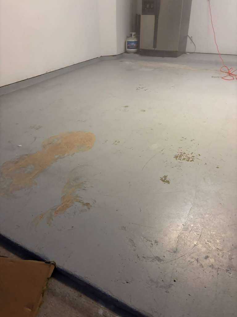 Floor before epoxy — project 2