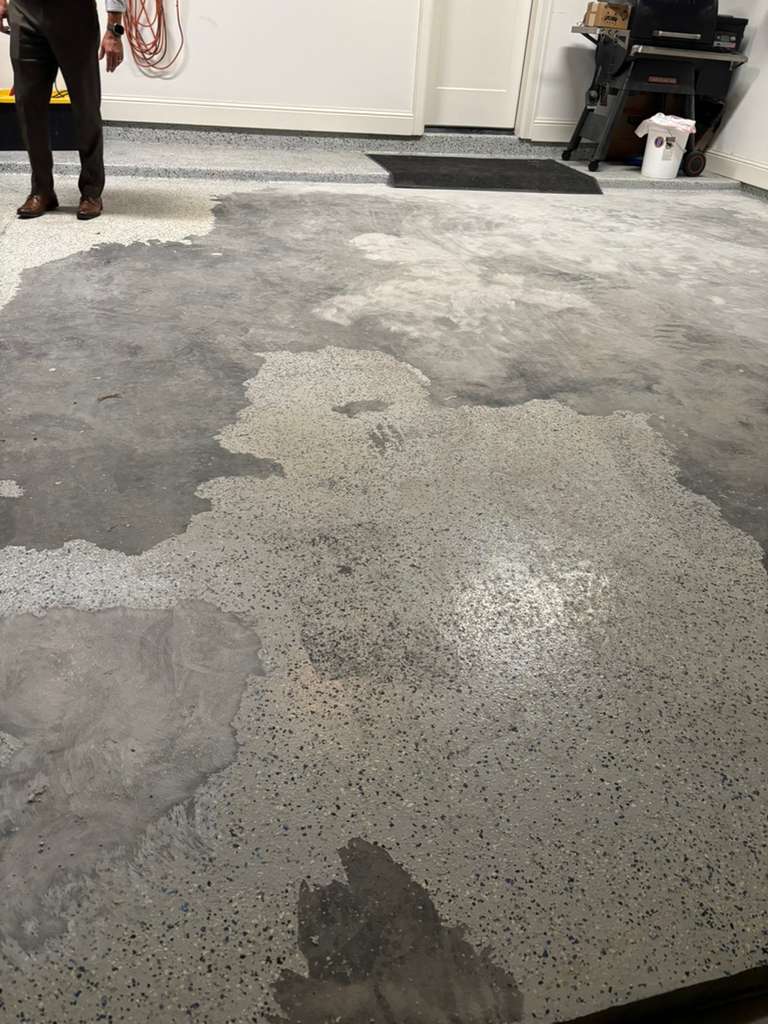 Floor before epoxy — project 4