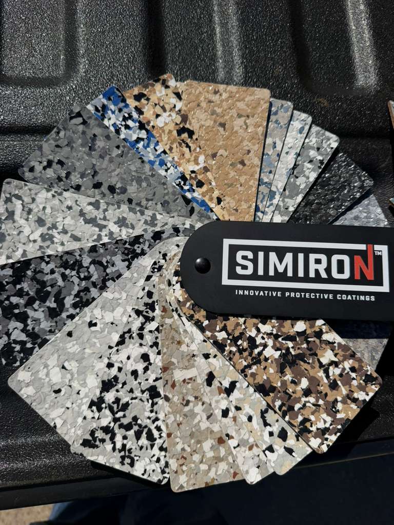 Epoxy flake color combinations